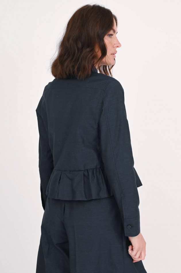Odeeh Jacke mit Schößchen in Midnight