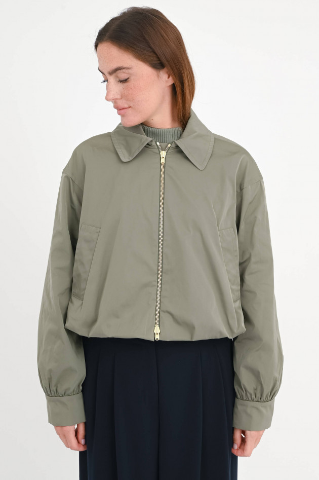 Odeeh Jacke mit Ballonsaum in Olive