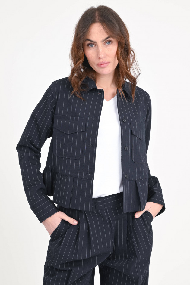 Odeeh Jacke mit Nadelstreifen in Navy