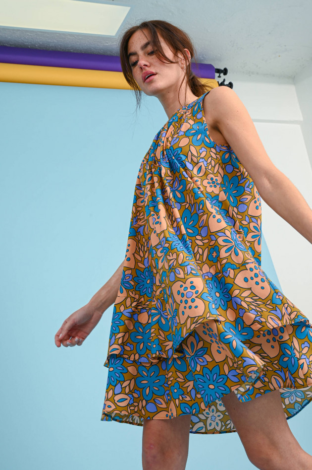 Odeeh Ärmelloses Kleid mit floralem Print