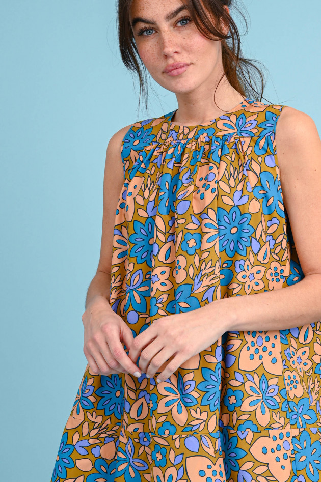 Odeeh Ärmelloses Kleid mit floralem Print