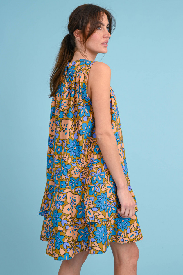 Odeeh Ärmelloses Kleid mit floralem Print