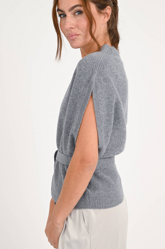 Odeeh Strickweste ohne Arm in Grau