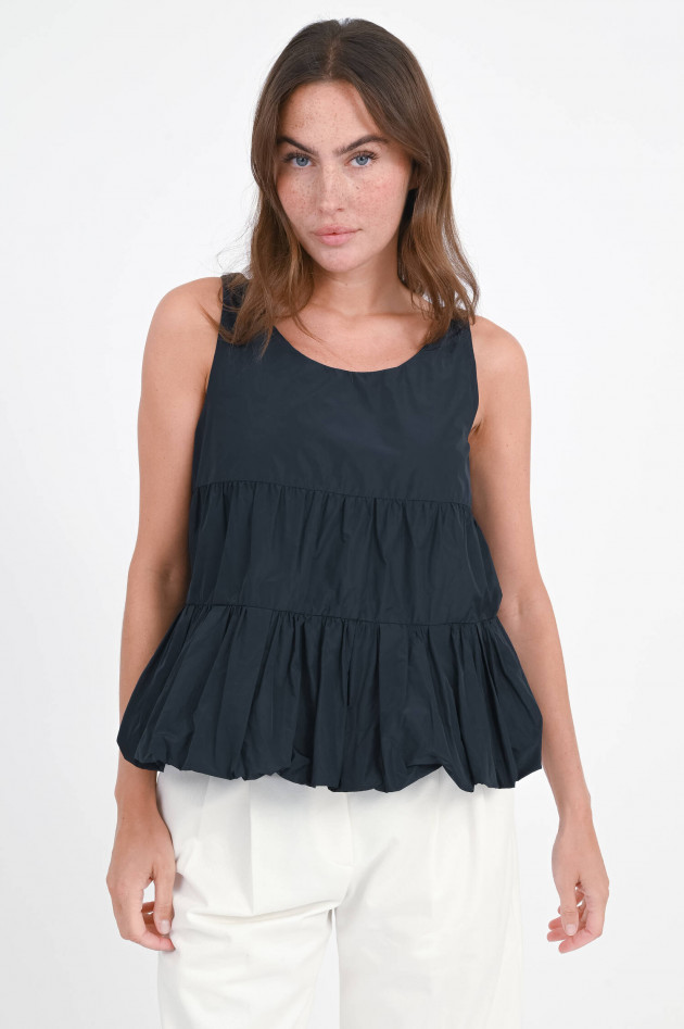 Odeeh Taft Bluse in Midnight