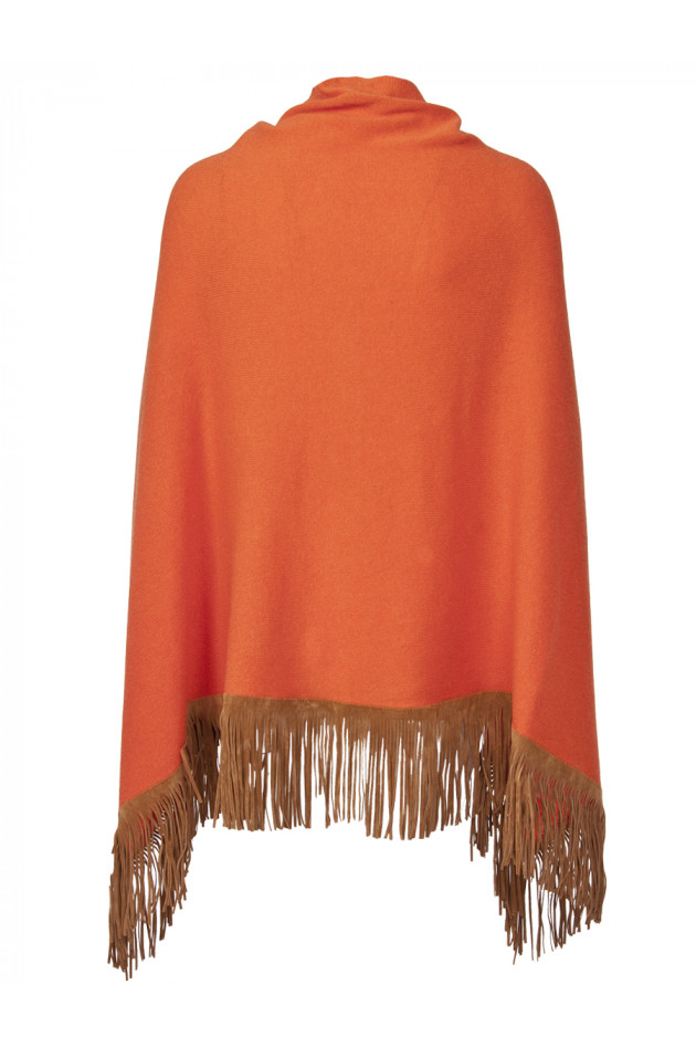 Olea Kaschmirponcho Orange