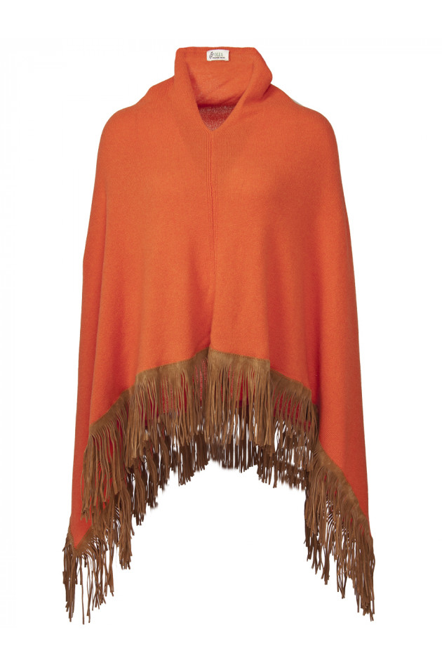 Olea Kaschmirponcho Orange