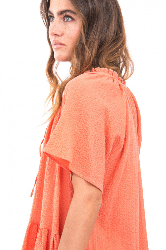 Ottodame Bluse aus Musselin-Stoff in Papaya