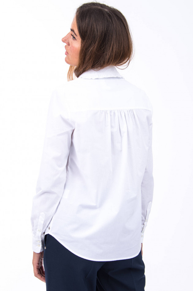 Ottodame Bluse mit Rüschendetails in Weiß