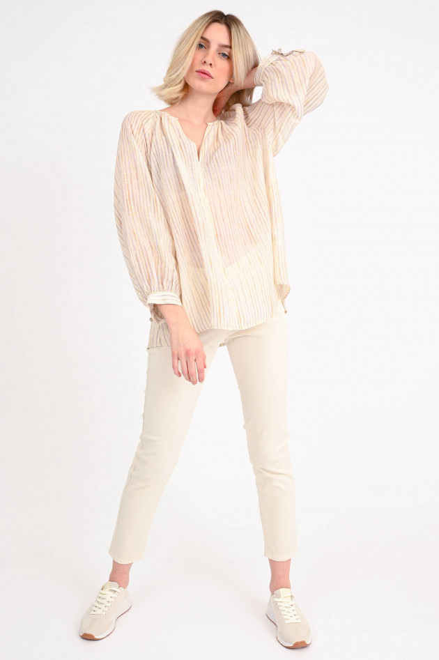 Ottodame Blusenshirt aus Leinen-Mix in Natur