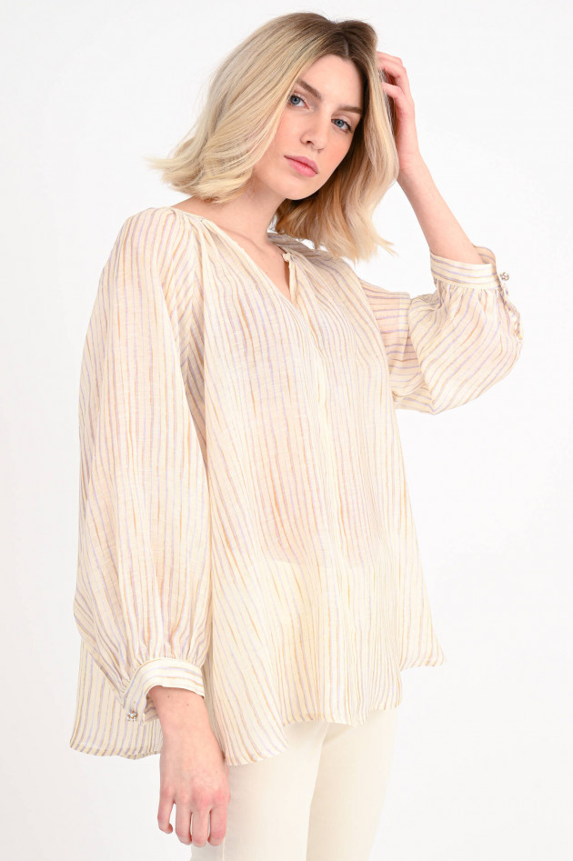Ottodame Blusenshirt aus Leinen-Mix in Natur