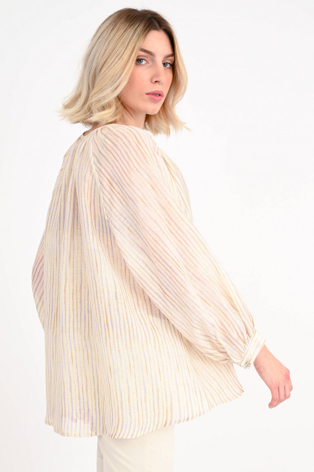 Ottodame Blusenshirt aus Leinen-Mix in Natur