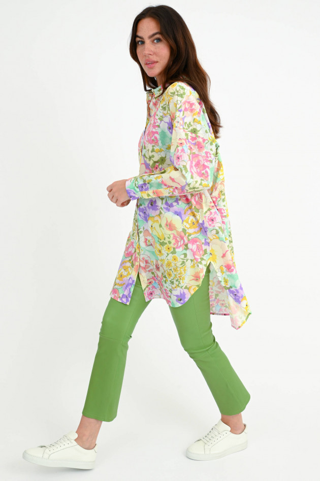 Ottodame Oversize Bluse mit floralem Print in Multicolor