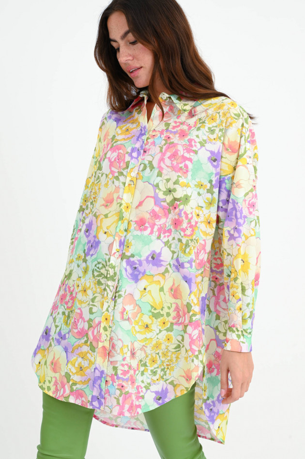 Ottodame Oversize Bluse mit floralem Print in Multicolor