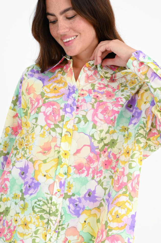 Ottodame Oversize Bluse mit floralem Print in Multicolor