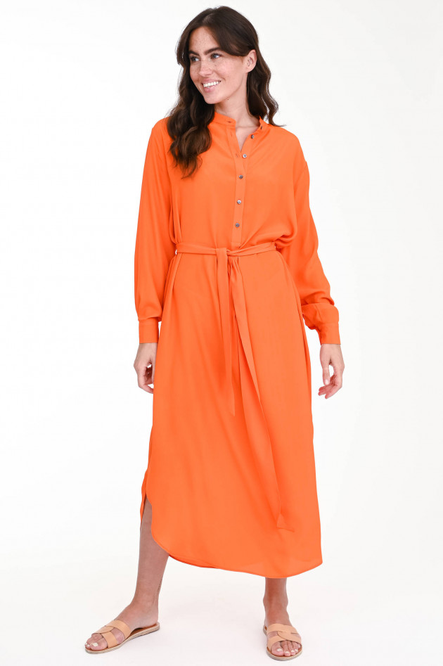 Ottodame Blusenkleid aus Seiden-Mix in Orange