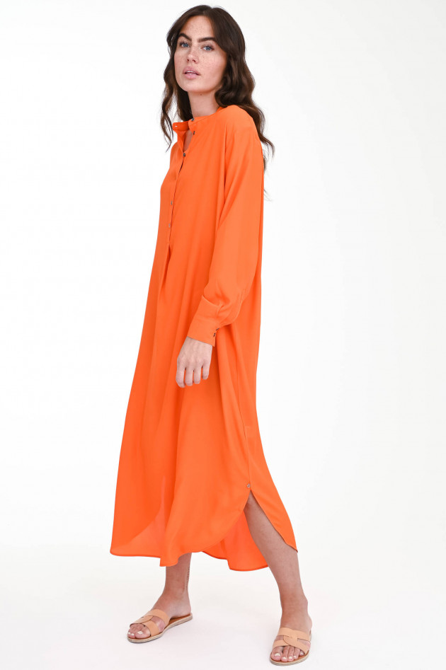 Ottodame Blusenkleid aus Seiden-Mix in Orange