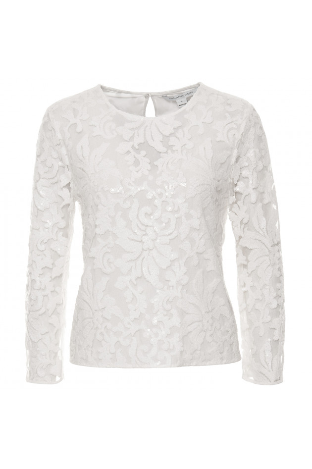 Diane von Fürstenberg Paillettenshirt in Weiß
