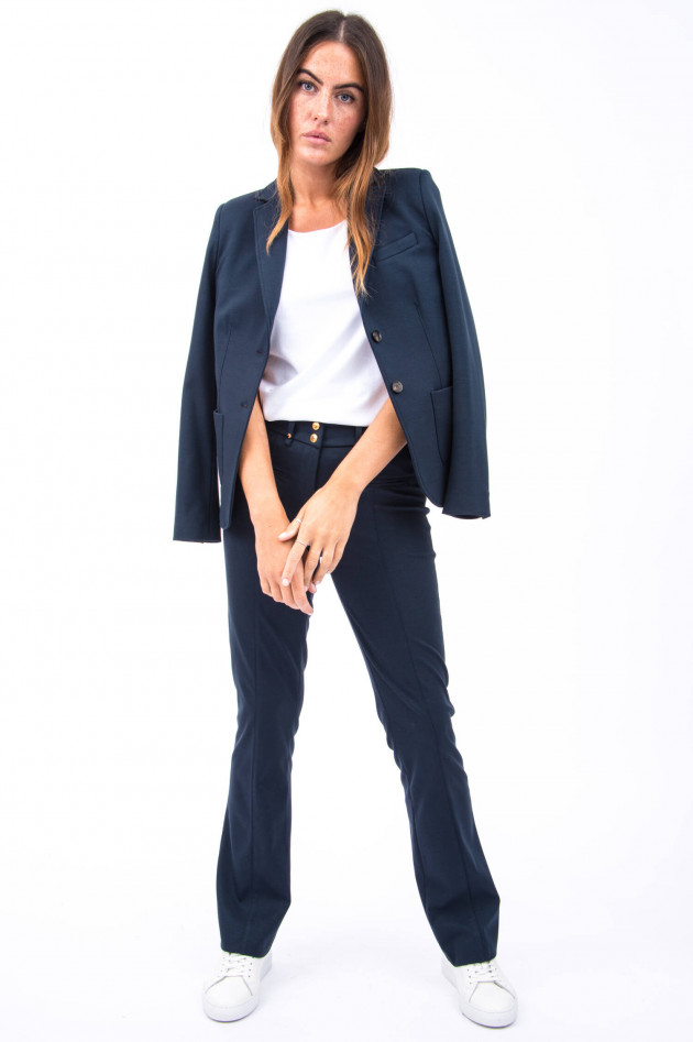 Pamela Henson Jersey Blazer MAIA in Midnight blue