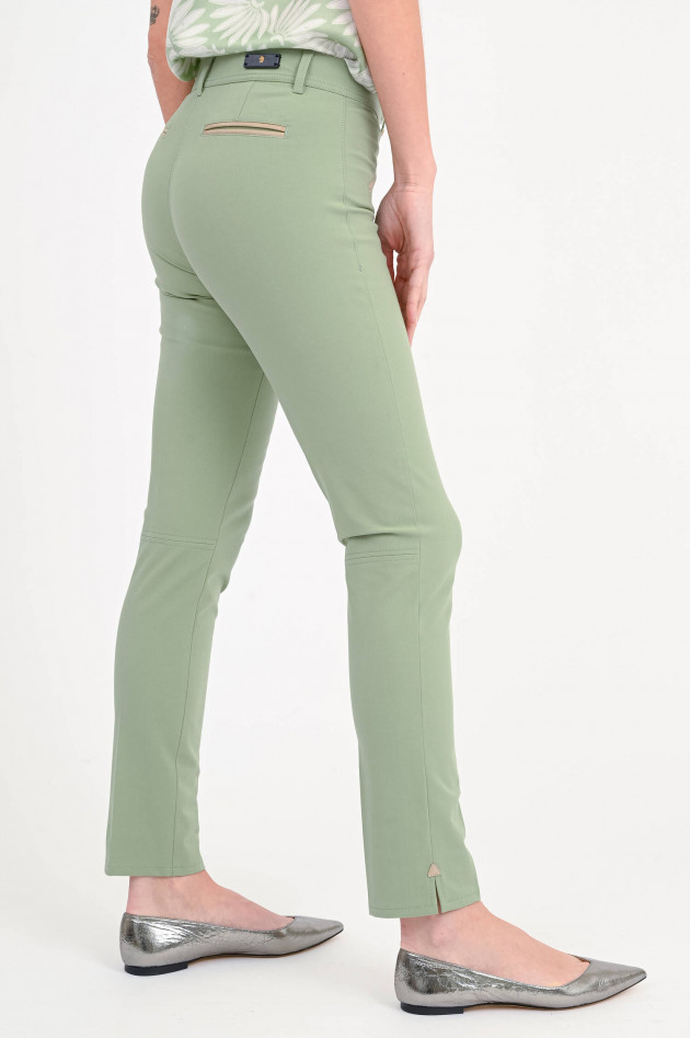 Pamela Henson  Chino ROYAL mit Lederdetails in Dark Sage