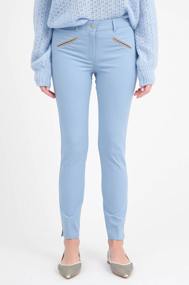 Pamela Henson  Chino ROYAL mit Lederdetails in Sky