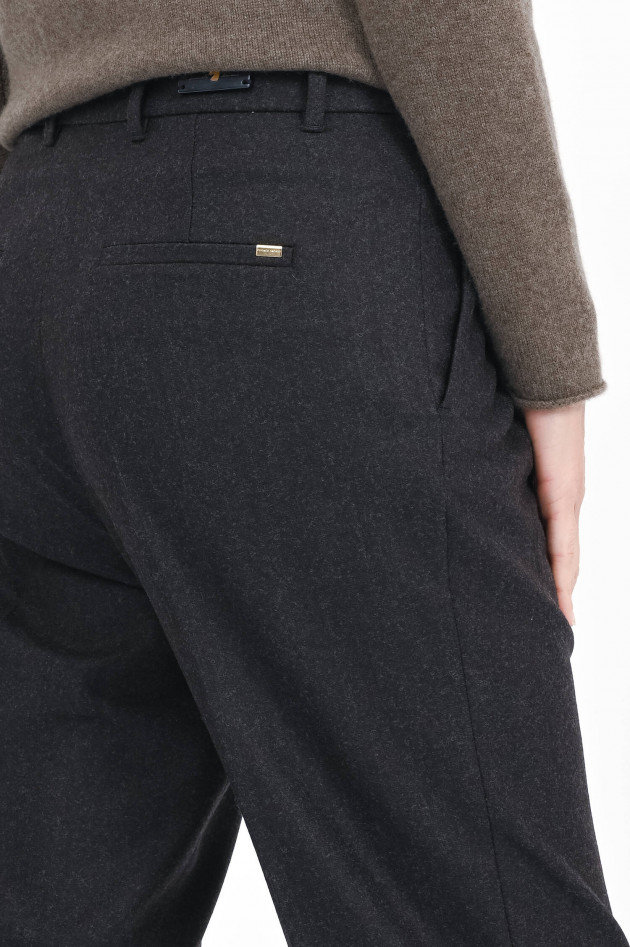 Pamela Henson Flanell Hose FABIOLA in Dark Brown