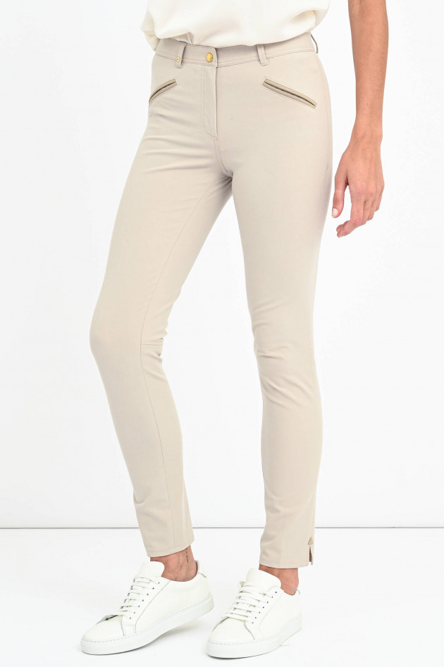 Pamela Henson Superstretch-Hose ROYAL in Creme