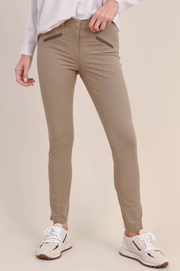 Pamela Henson Superstretch-Hose ROYAL in Taupe