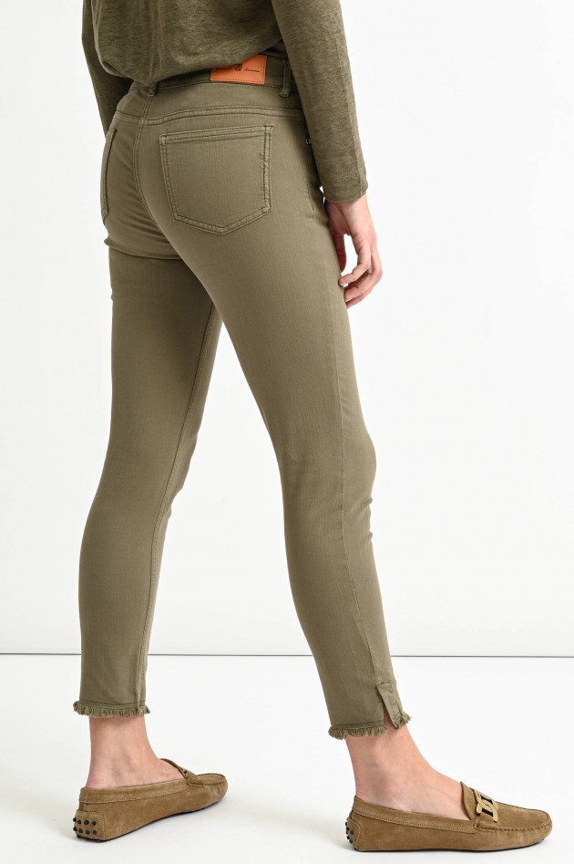 Pamela Henson Jeans CINQ CUT in Oliv