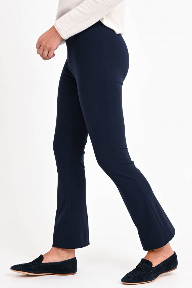 Pamela Henson Flared Jerseyhose ACERRA in Navy