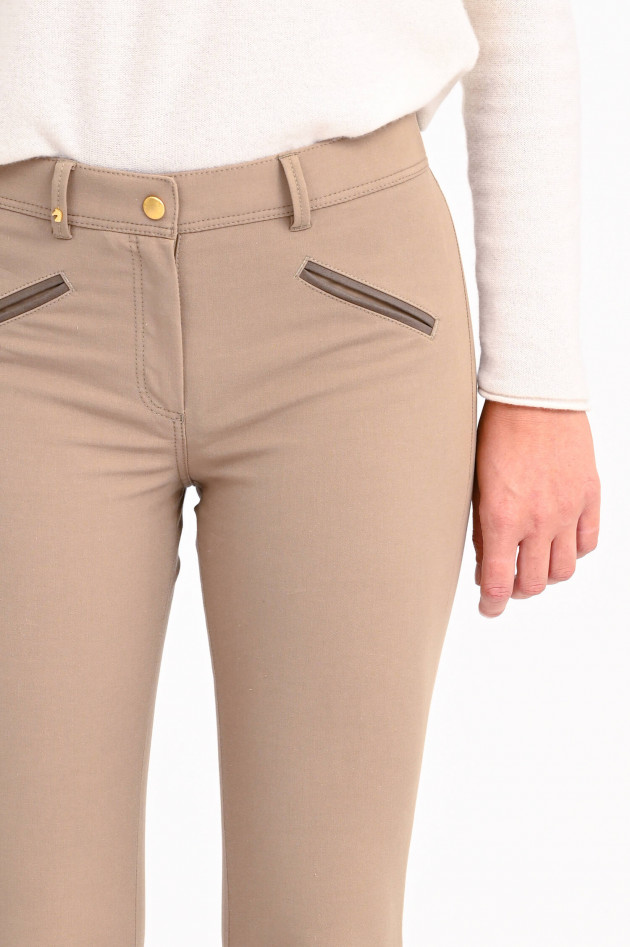 Pamela Henson Stretch-Hose ROYAL in Taupe