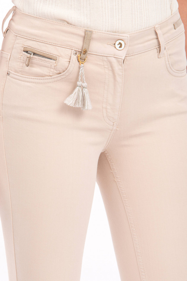 Pamela Henson Jeans CINQ CUT in Beige