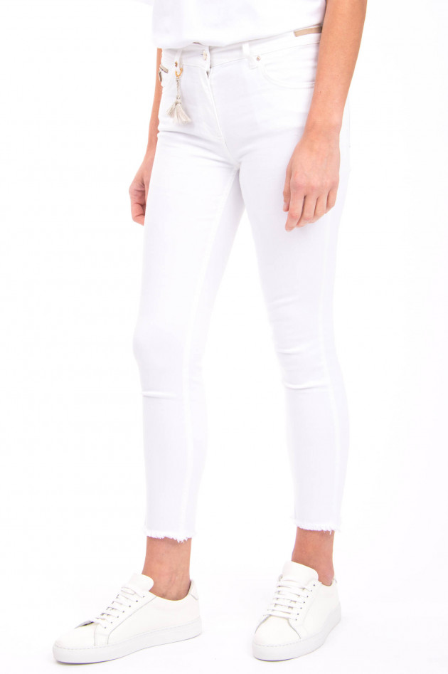Pamela Henson Jeans CINQ CUT in Weiß