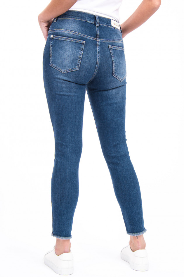 Pamela Henson Jeans CINQ CUT in Mittelblau