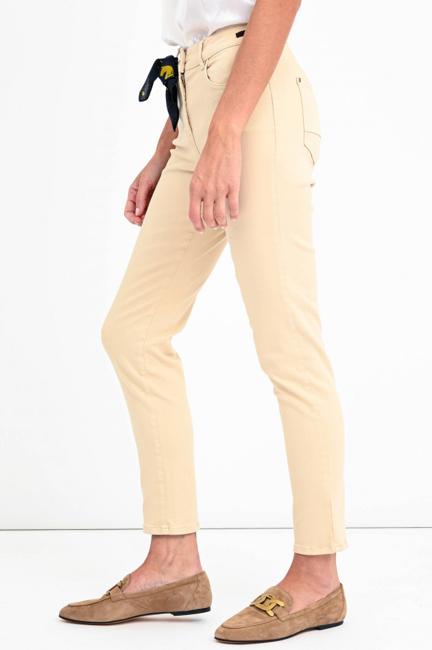 Pamela Henson Superstretch-Jeans CARY in Creme