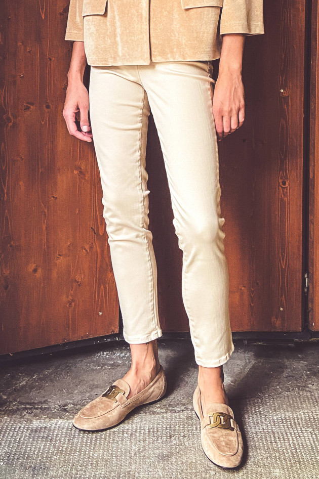 Pamela Henson Superstretch-Jeans CARY in Creme