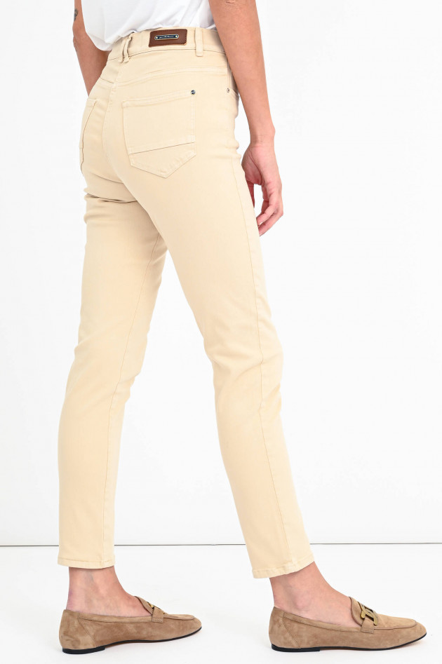 Pamela Henson Superstretch-Jeans CARY in Creme