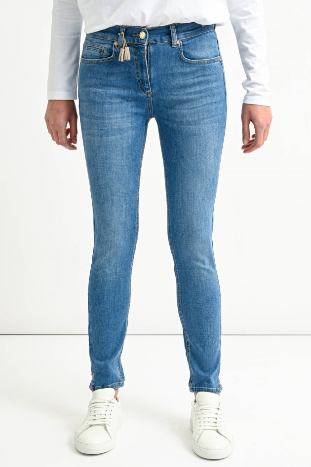 Pamela Henson Jeans CINQ in Mittelblau