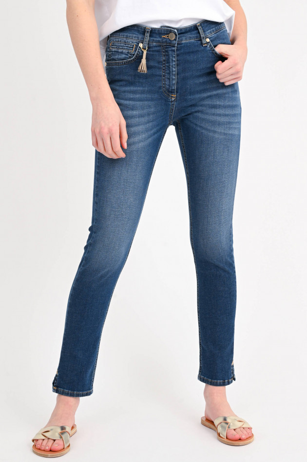 Pamela Henson Slim Fit JEans CINQ in Dunkelblau