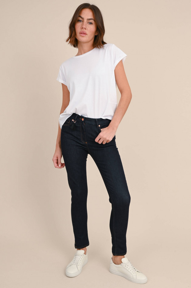 Pamela Henson Slim-Fit Jeans CINQ in Dunkelblau