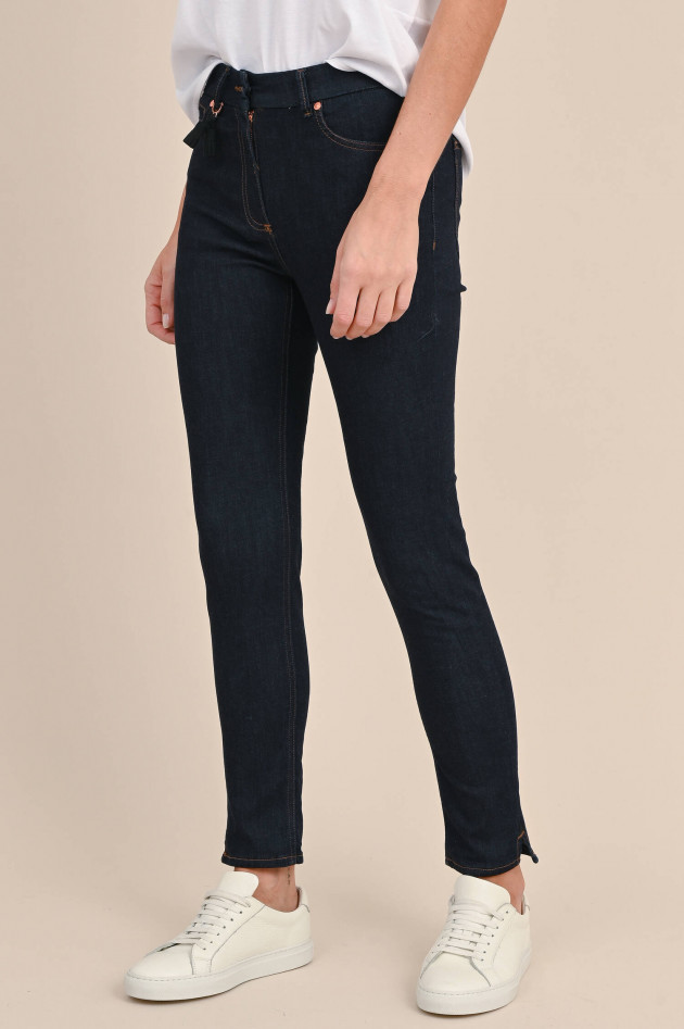 Pamela Henson Slim-Fit Jeans CINQ in Dunkelblau
