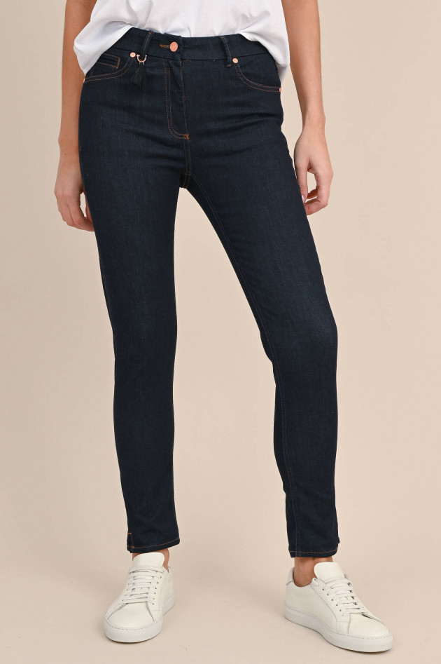 Pamela Henson Slim-Fit Jeans CINQ in Dunkelblau