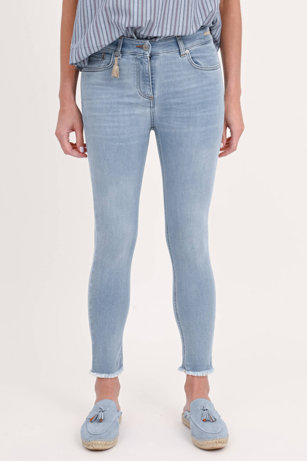 Pamela Henson Slim Fit Jeans CINQ in Hellblau