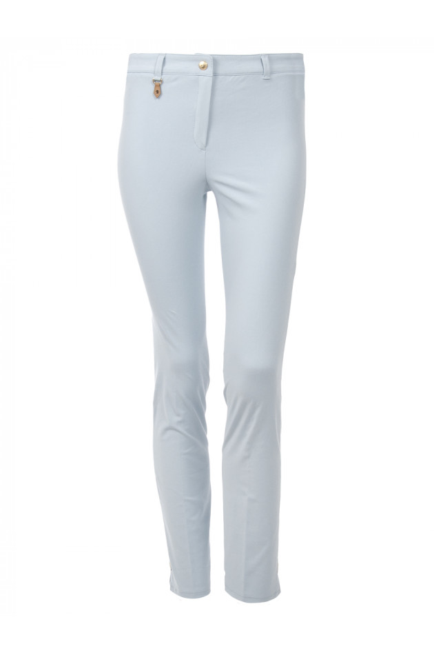 Pamela Henson Hose CROP im Reiterstil Hellblau