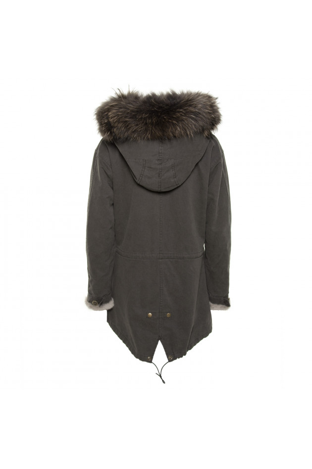 FURRY Parka in Grau