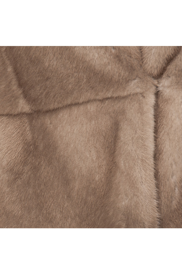 Manzoni 24 Pelzmantel in Camel