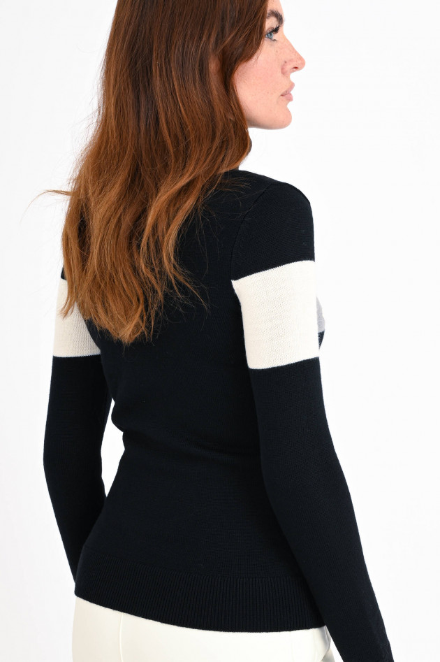 Perfect Moment Feinstrickpullover SKI SWEATER II in Schwarz