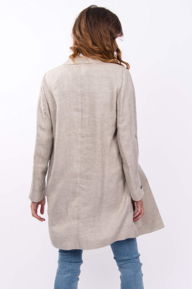 Peserico Leinen Gehrock in Beige