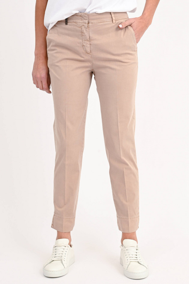 Peserico Baumwollhose in Desert Beige