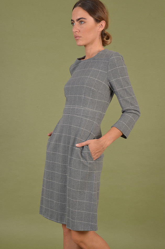 Peserico Kleid in Grau gemustert