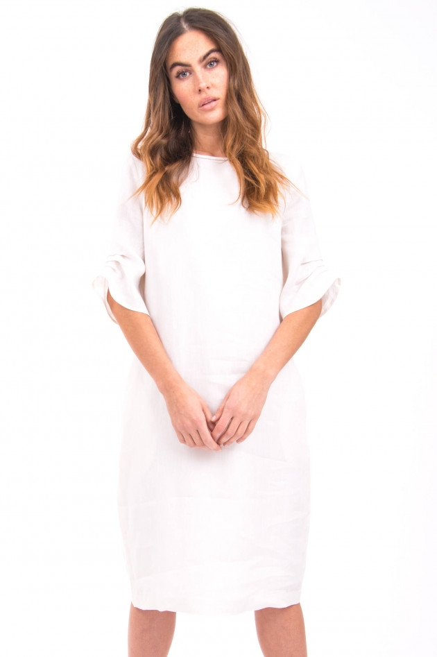 Peserico Kleid mit Schmucksteindetails in Weiß